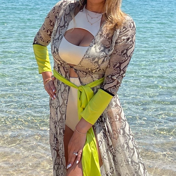 Melissa Odabash Open Back Cut-out Metallic Swimsuit Size IT 44 - Picture 6 of 6